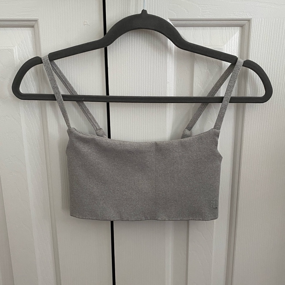 Free People Tighten Up Mini Bra in Heather Grey - Picture 6 of 8